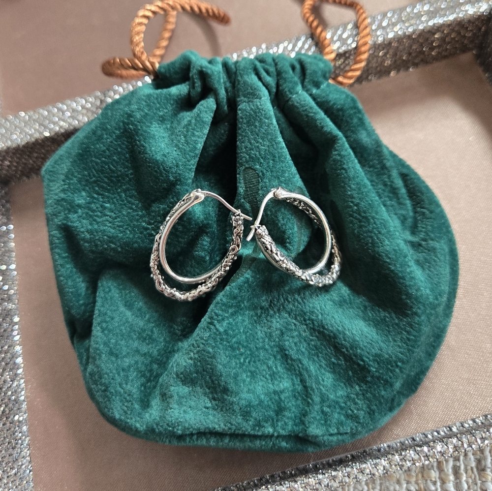 Jai John Hardy Sterling Double Hoop Earrings